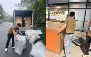 Vận chuyển hàng hóa đến công trình